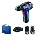 Bosch Professional 12V System Akku Bohrschrauber GSR 12V-30 (inkl. 2x2.0 Ah Akku, Schnellladegerät GAL…
