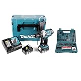Makita DHP 458 RTJ Akku Schlagbohrschrauber 18V 91Nm im Makpac + 2x 5,0 Ah Akku + Ladegerät + Makita…