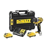 DEWALT 12V 2-Gang Akku-Schlagbohrschrauber DCD706D2 (2.0Ah, bürstenlos, mit Vollmetallgetriebe & 15-stufiges…